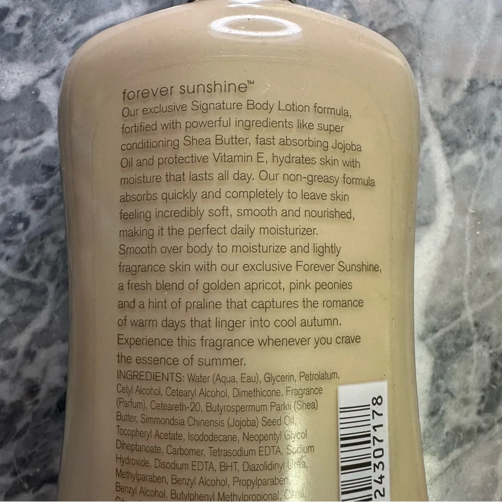 Bath‎ and Body Works Lotion Forever Sunshine